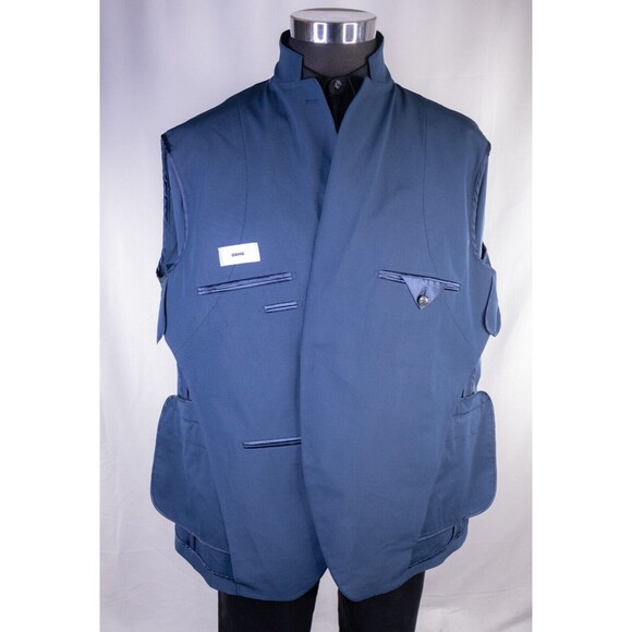 Sene Solid Blue Sport Blazer Unstructured Blazer Jacket Coat Size 52S NWOT - Picture 9 of 14